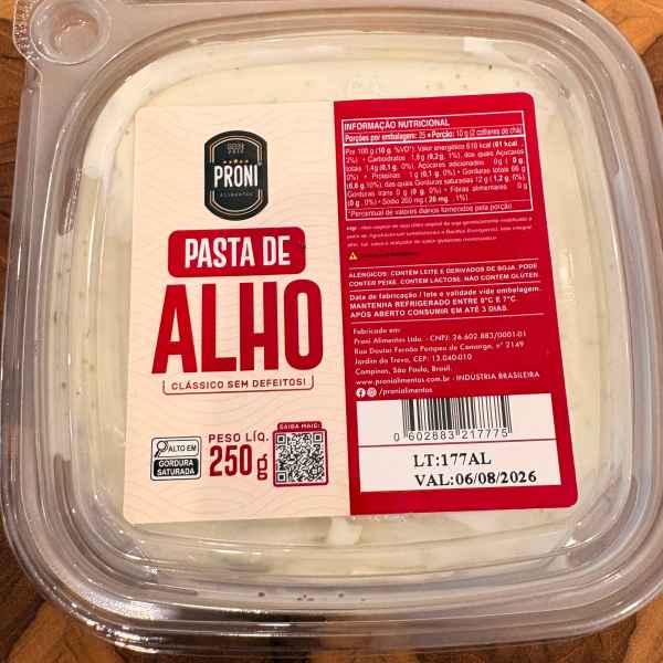 PASTA DE ALHO 250g