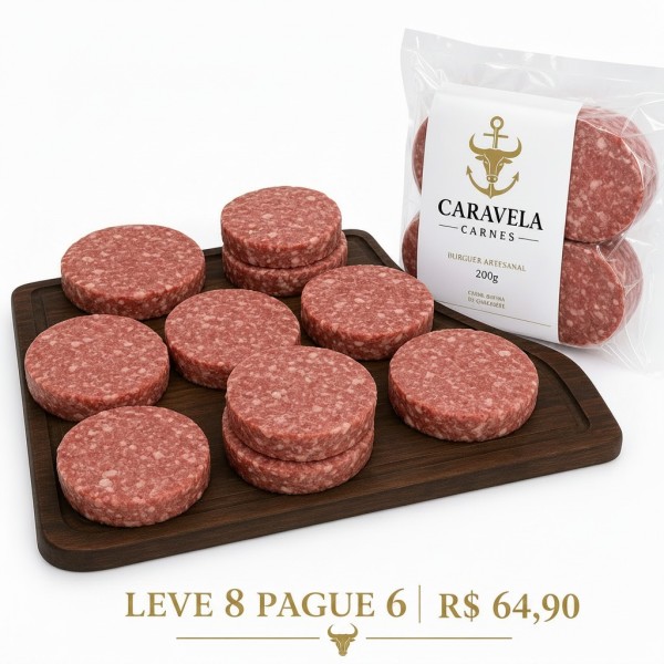 Hamburguer CARAVELA(leve 8 pague 6) - 200g/und